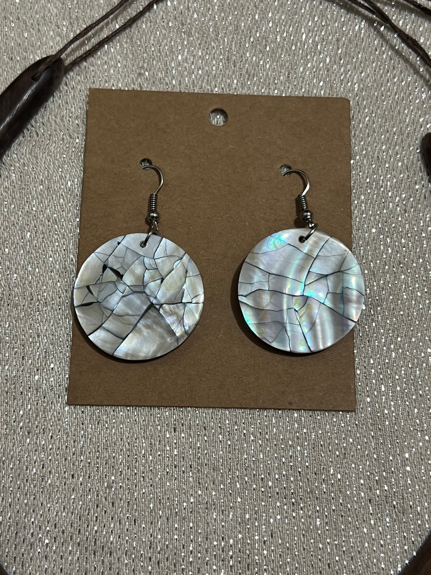 Set circular - madera y nácar