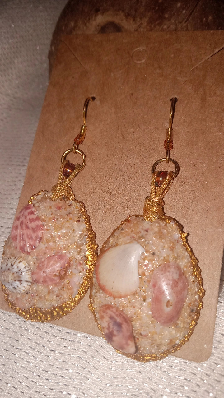 Set de caracoles y arena de las playas de Puerto Rico