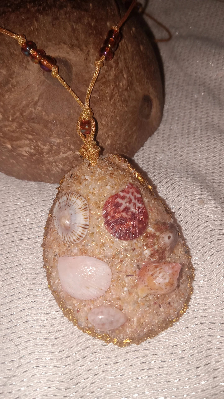 Set de caracoles y arena de las playas de Puerto Rico