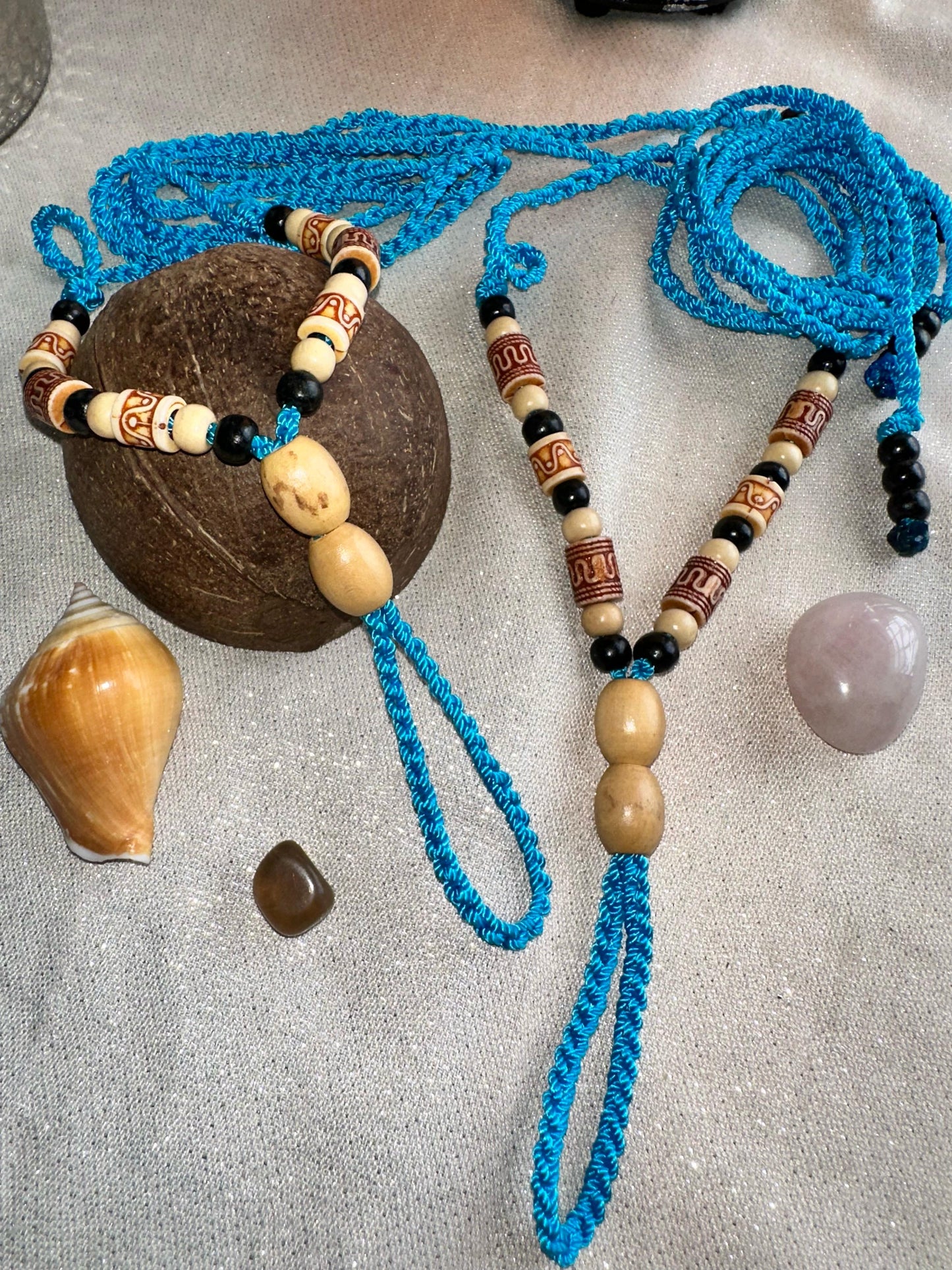 Sandalia de pies descalzos azul africano (par)