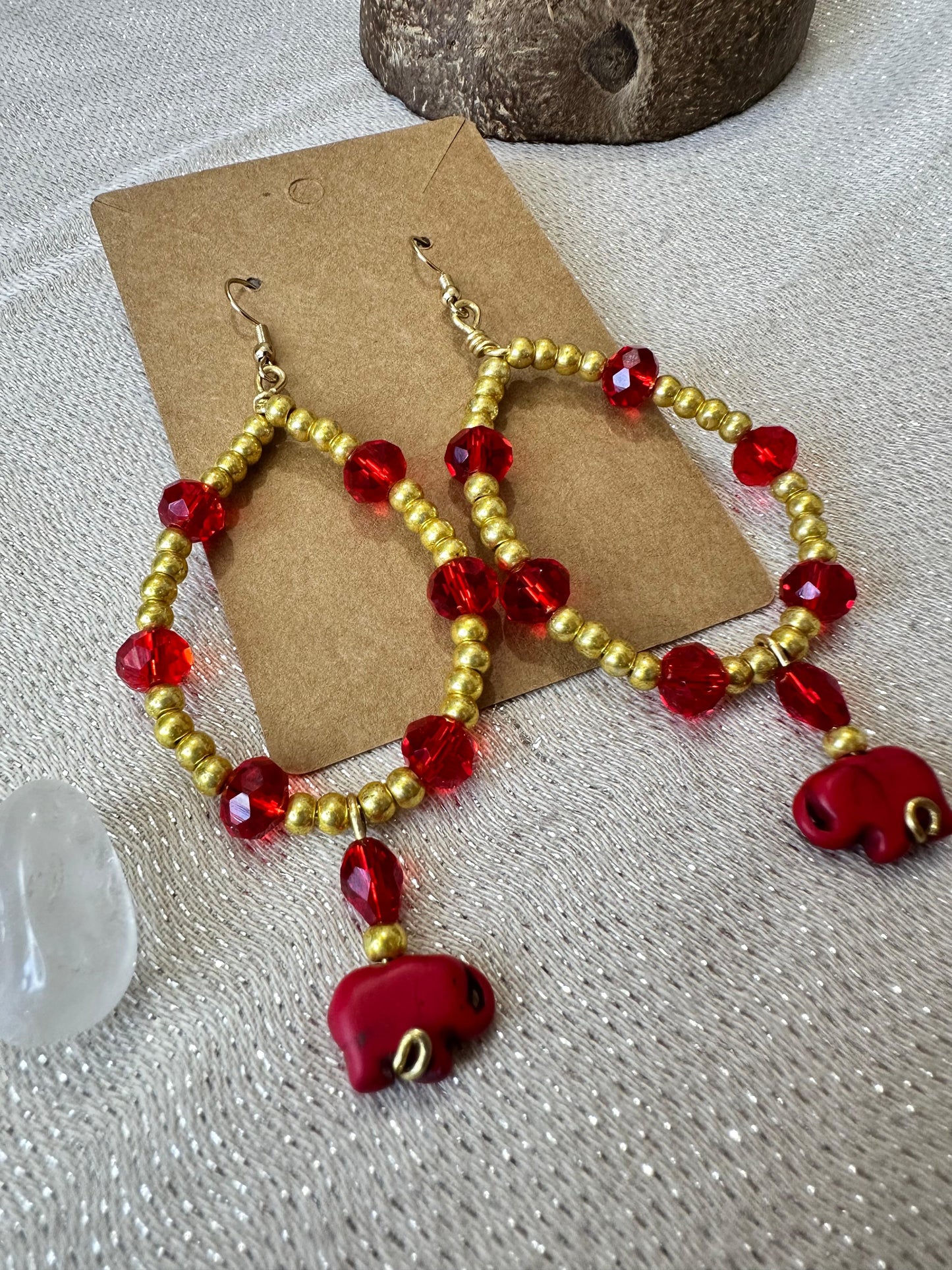 Aretes fuego de elefantes