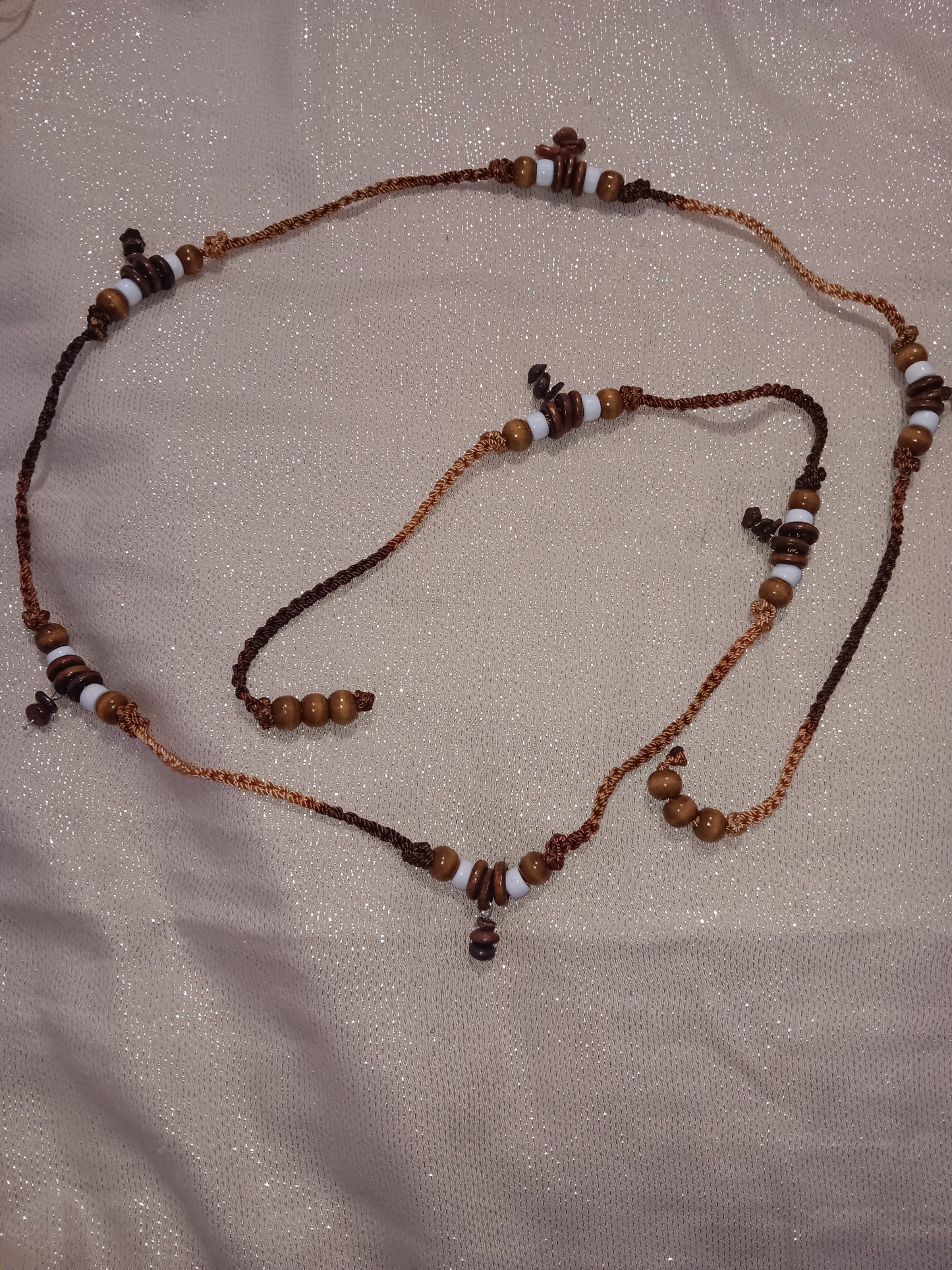 Accesorio para cintura y/o caderas madera, ojo de tigre Size L