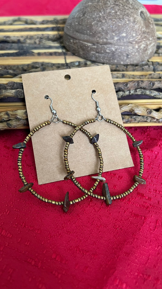 Aretes Ojo de tigre