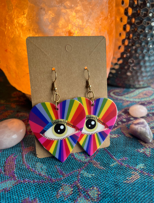 Aretes de ojos - multicolor