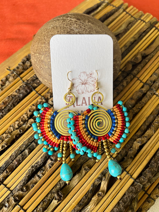 Spiral earrings