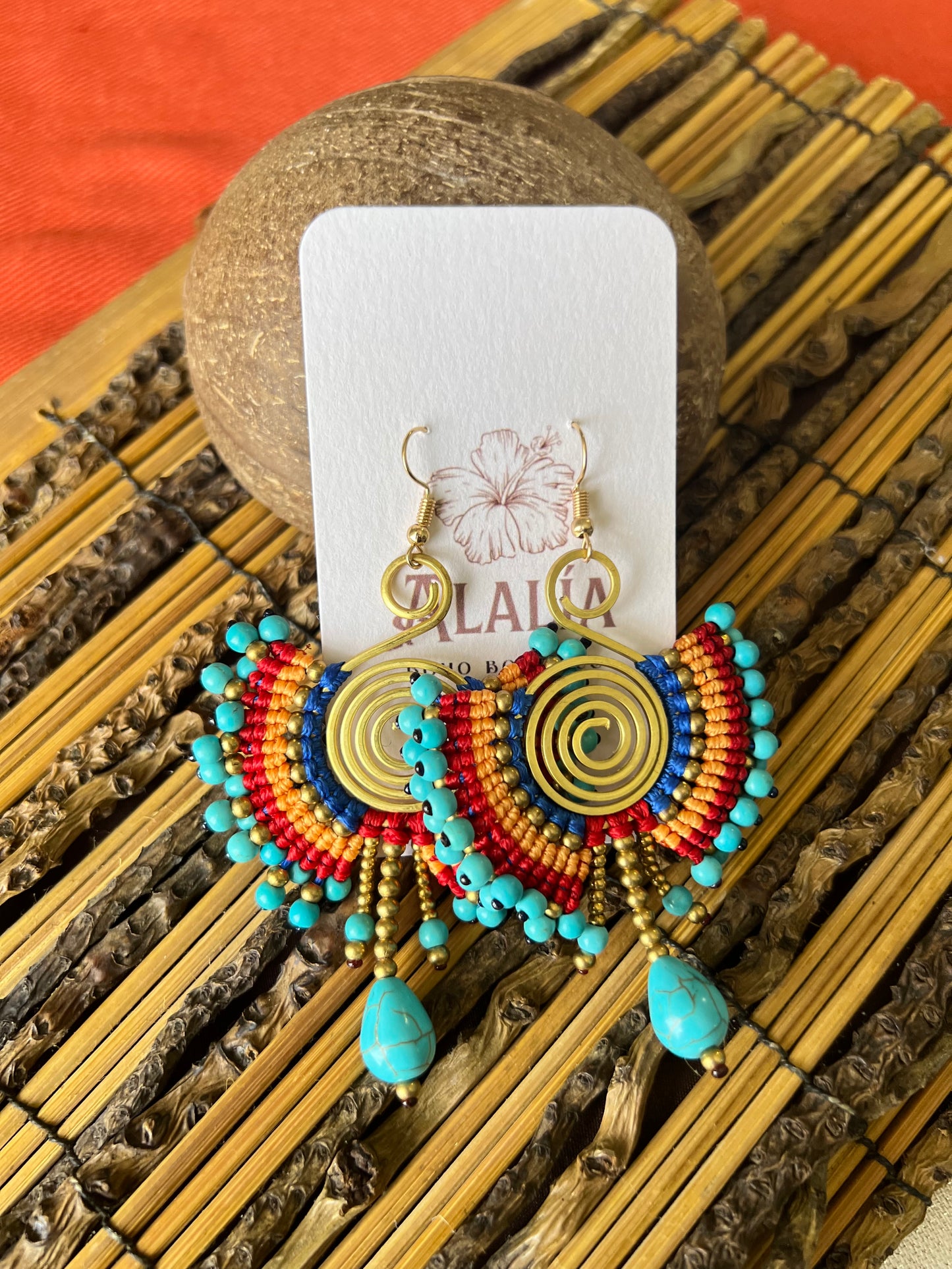 Spiral earrings