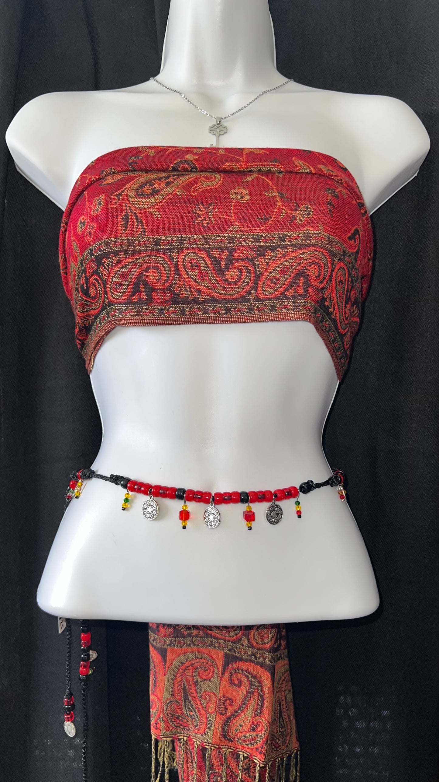Accesorio para cintura L/XL Negro, rojo y amarillo