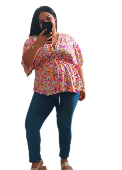 Blusa florida One size