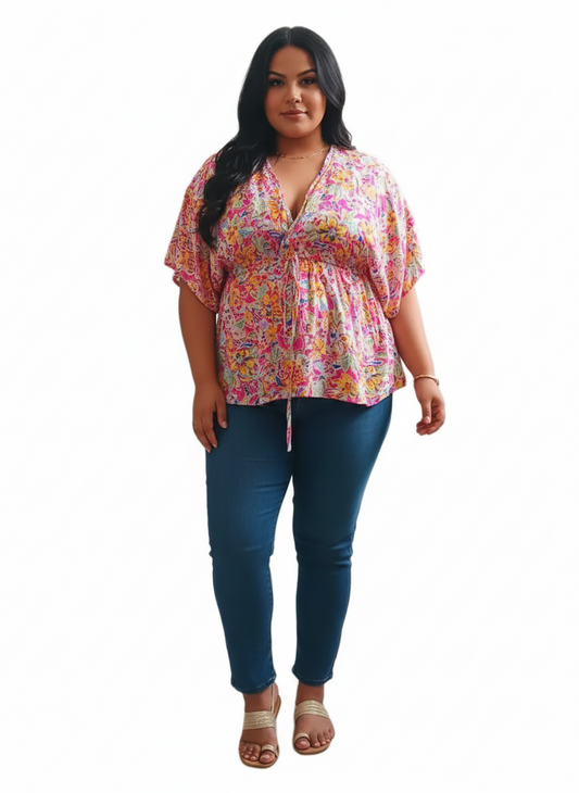 Blusa florida One size