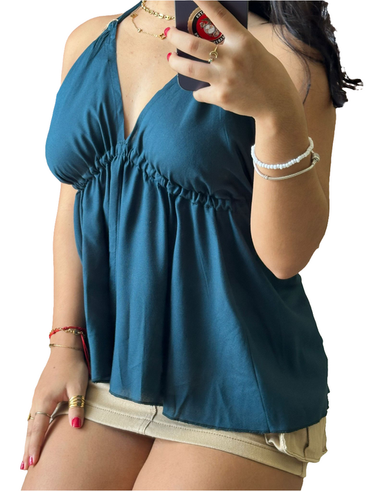 Blusa Chill - teal oscuro (O/S)