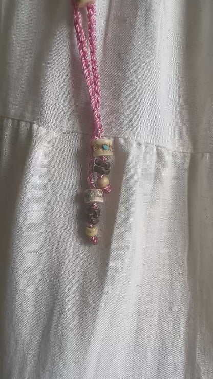 Accesorio para cintura rosa- hueso-coco One Size