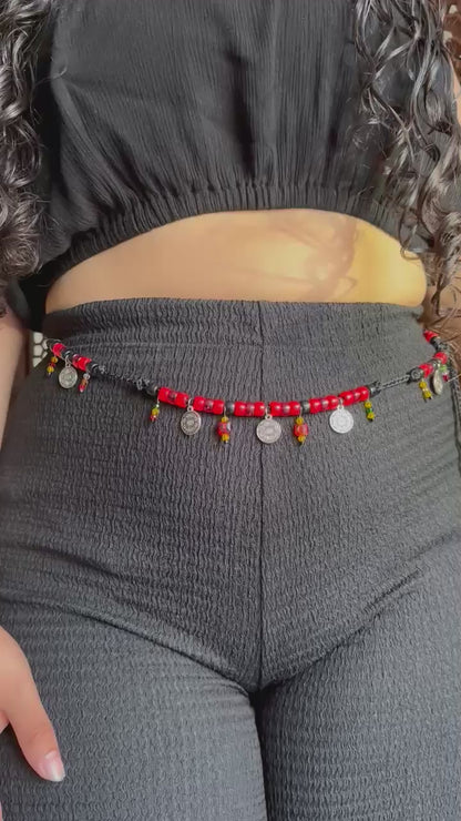 Accesorio para cintura L/XL Negro, rojo y amarillo