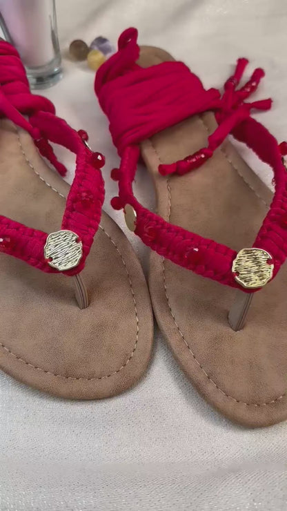 Sandalias Únicas Rojas size 9