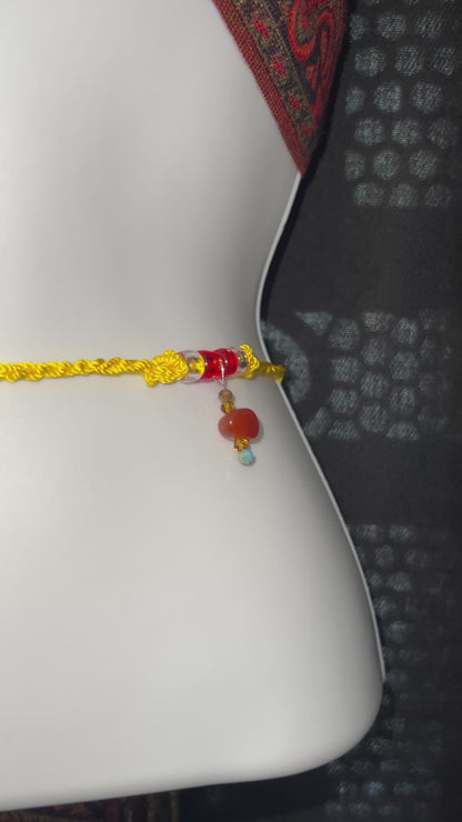 Amarillo hippie- accesorio para cintura y/o cadera M/L
