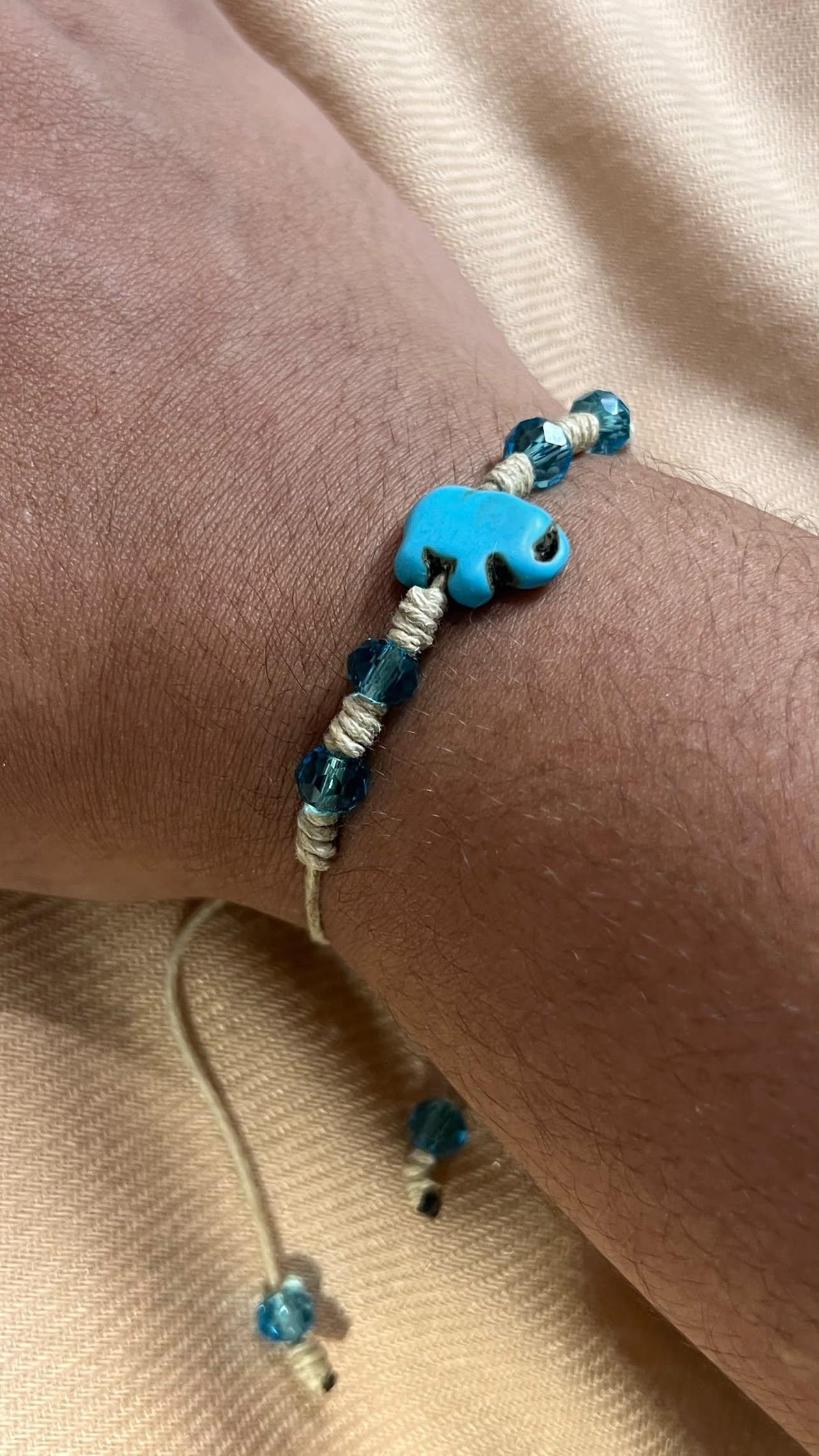 Pulsera Elefante Turquesa