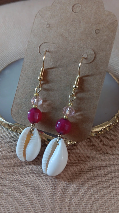 Caracoles Rosé- Aretes Exclusivos