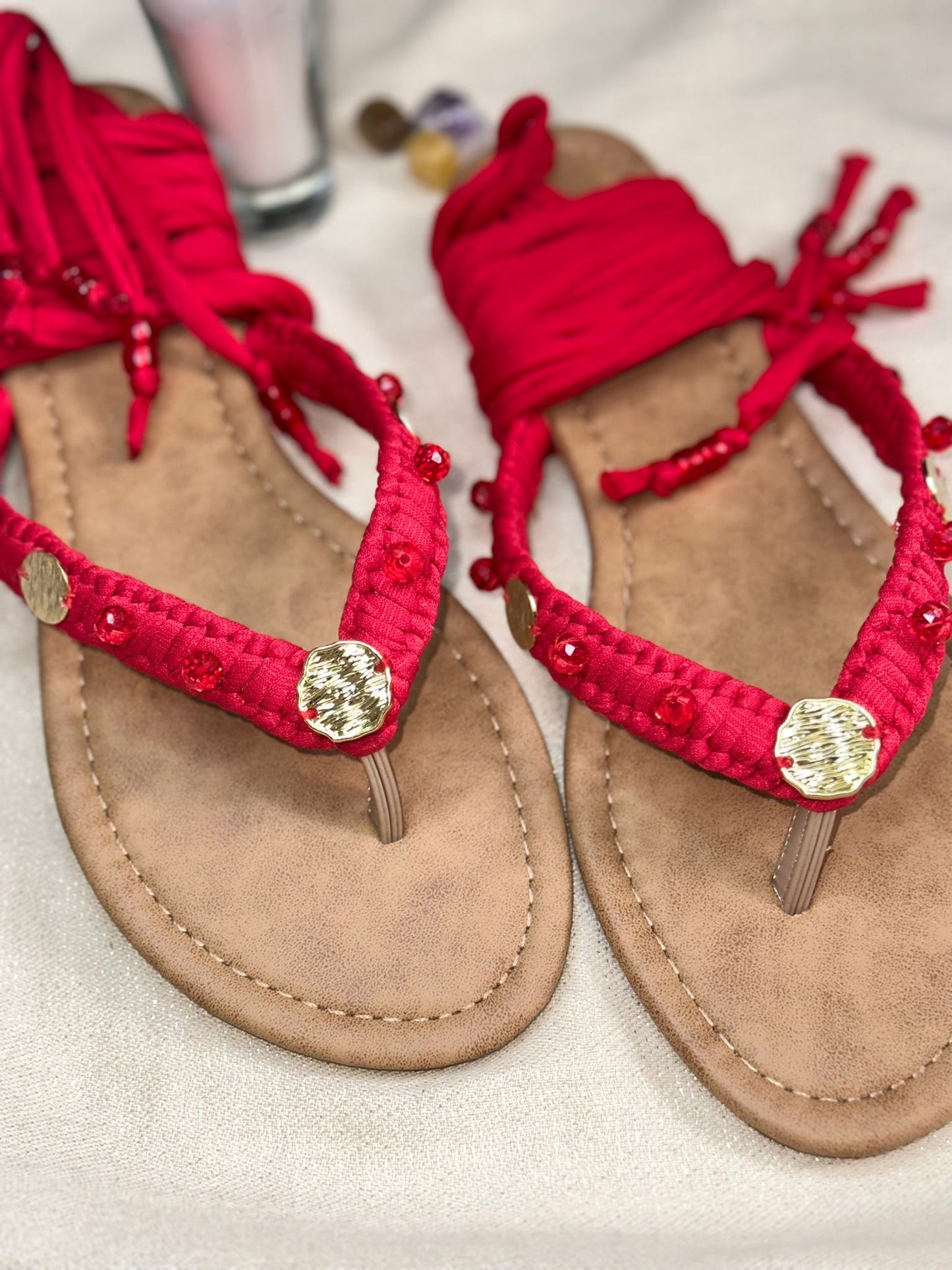 Sandalias Únicas Rojas size 9