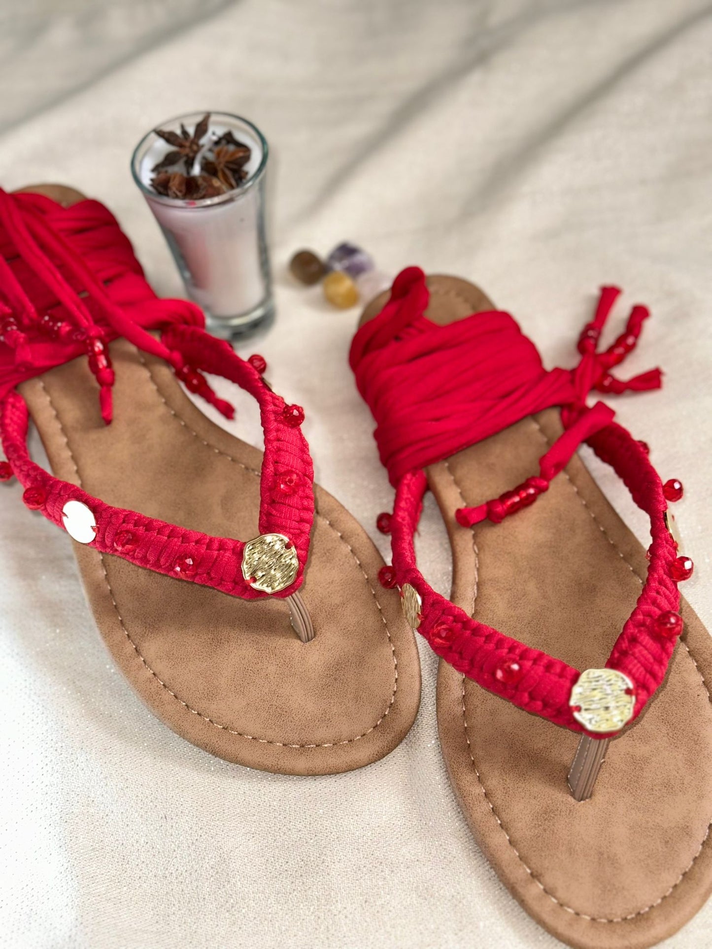 Sandalias Únicas Rojas size 9