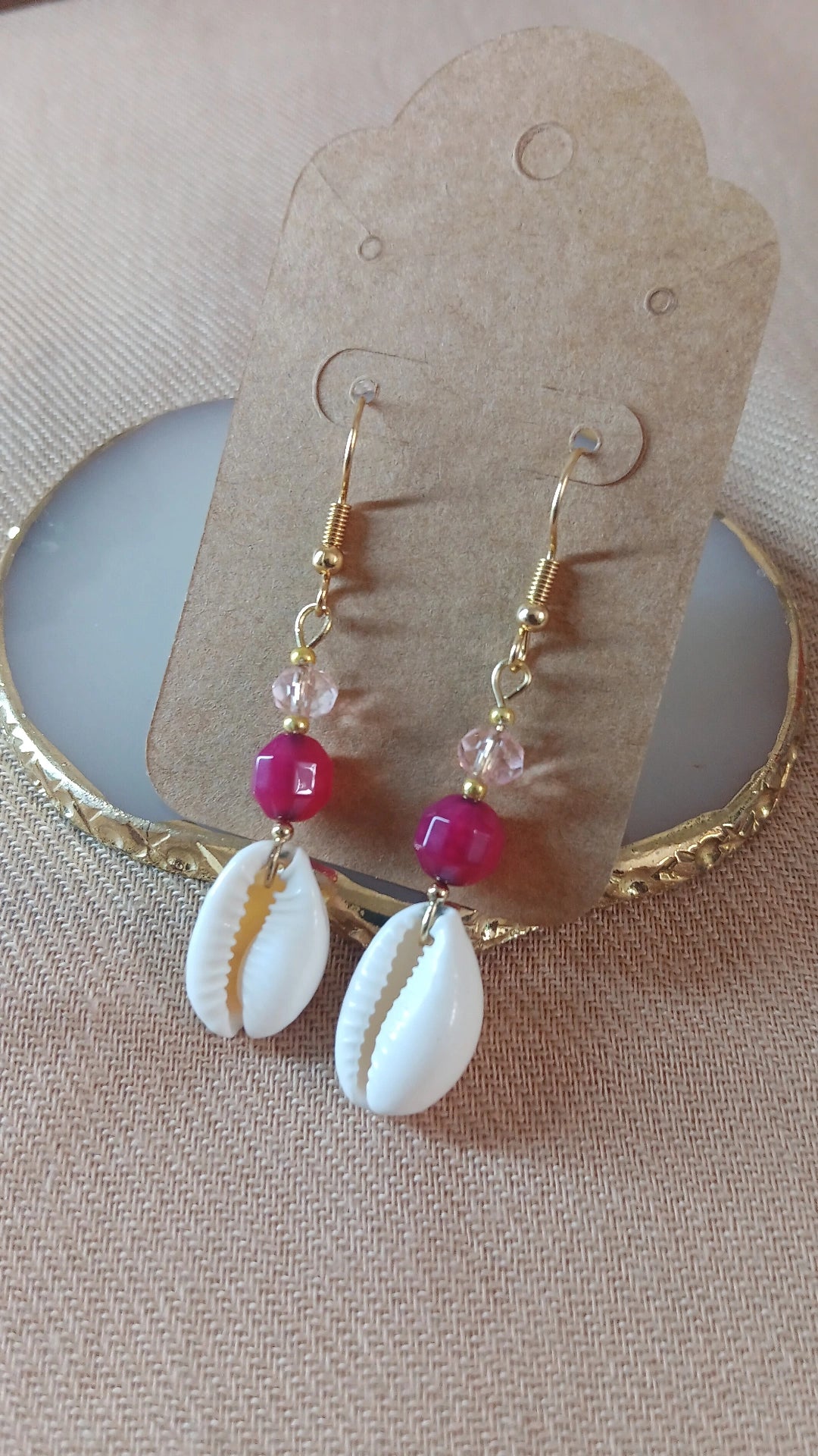 Caracoles Rosé- Aretes Exclusivos
