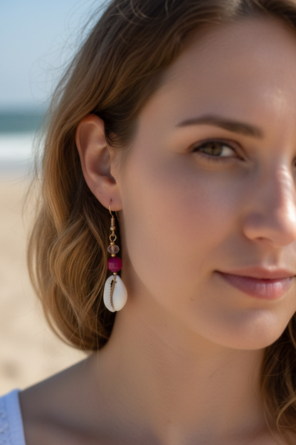 Caracoles Rosé- Aretes Exclusivos