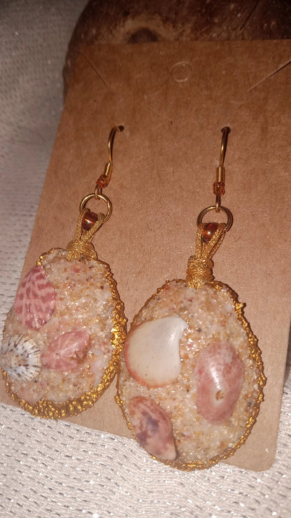 Set de caracoles y arena de las playas de Puerto Rico