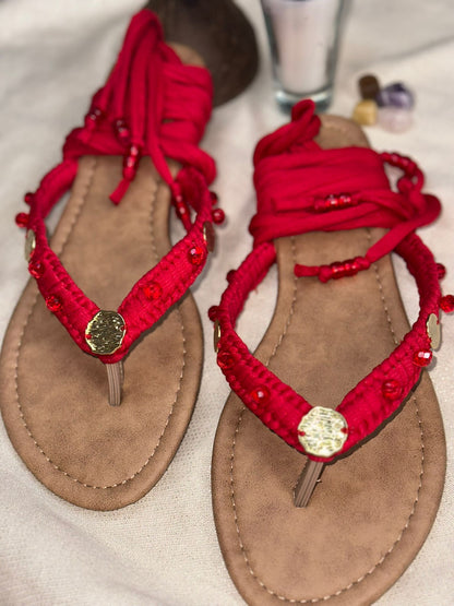 Sandalias Únicas Rojas size 9