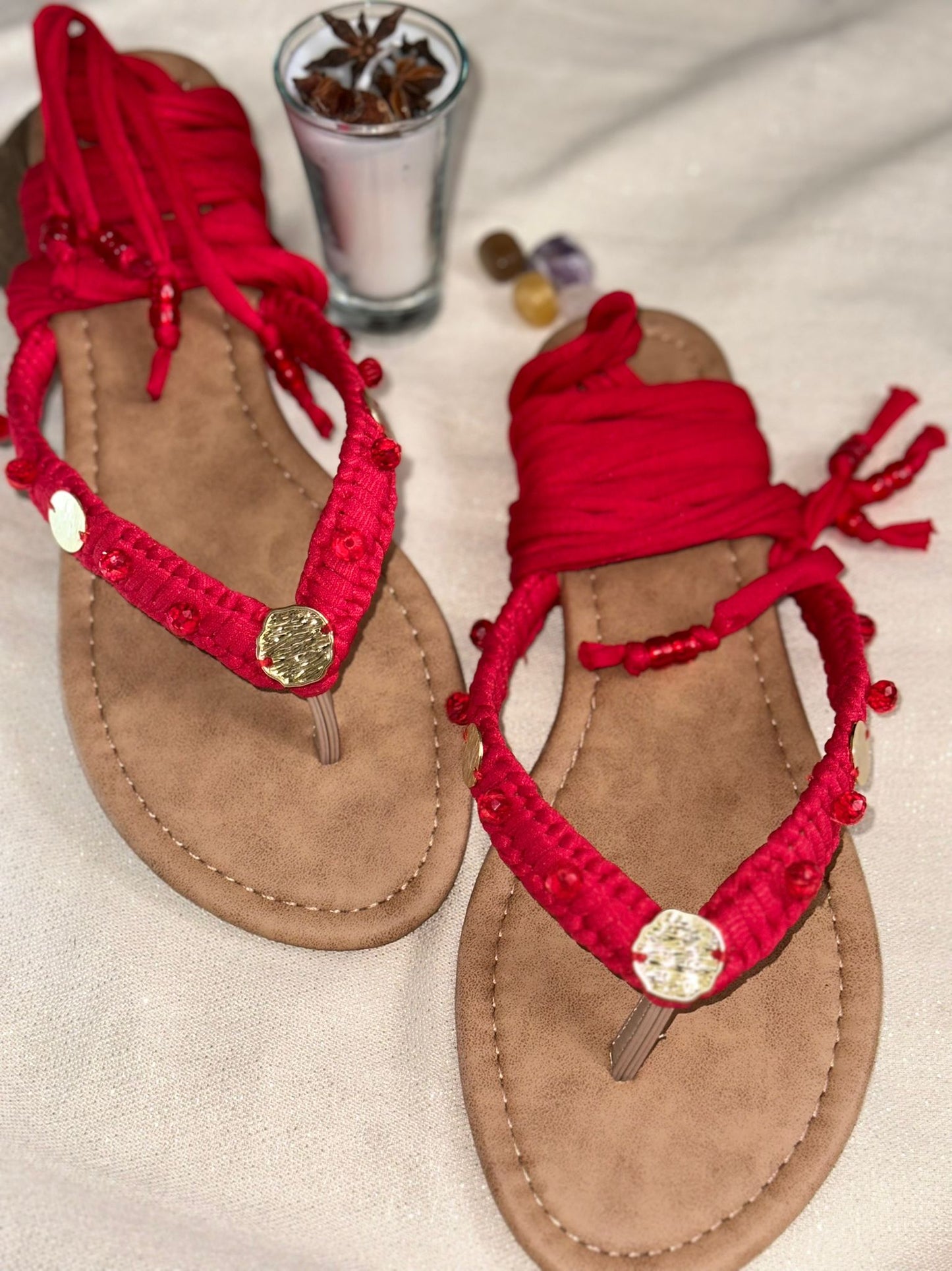 Sandalias Únicas Rojas size 9