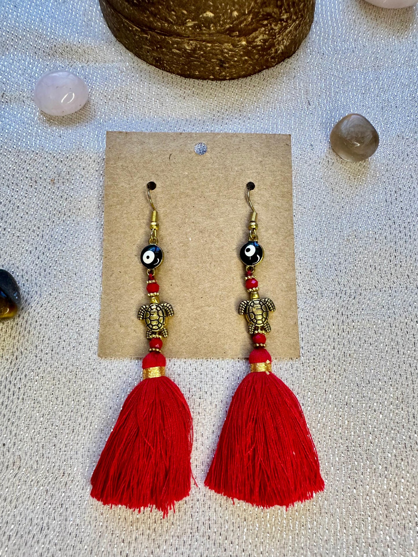 Aretes de la suerte Rojo