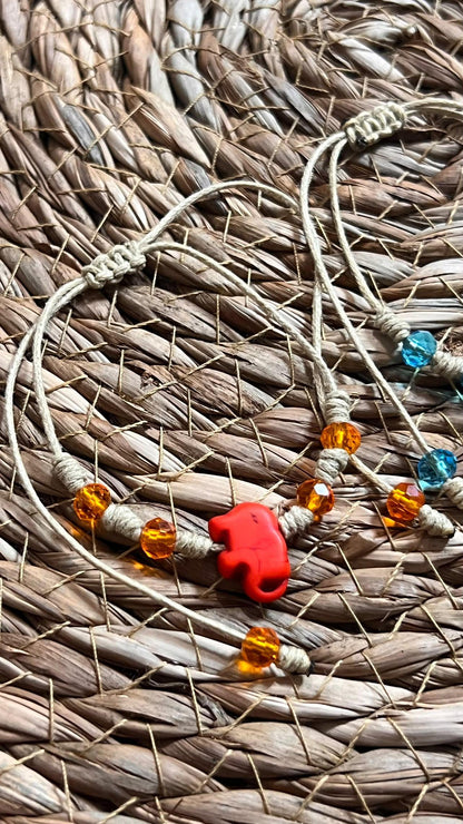 Pulsera de Elefante Naranja