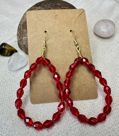 Aretes Lava (Hecho a Mano)