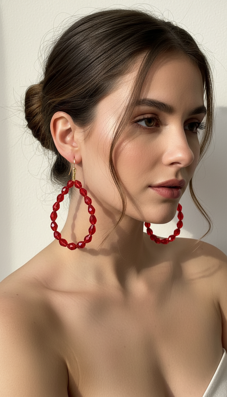 Aretes Lava (Hecho a Mano)