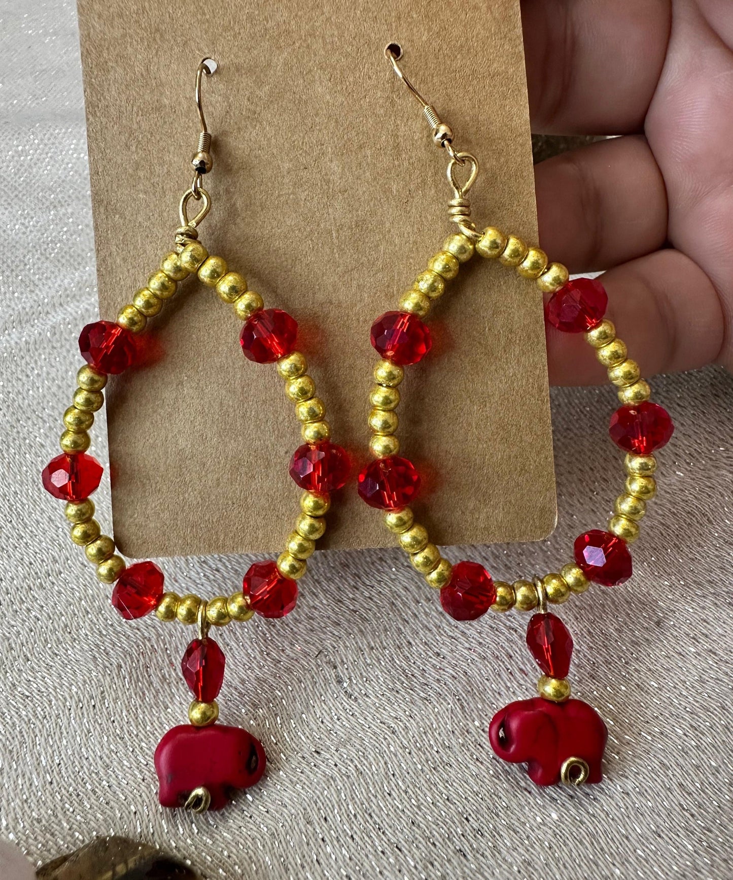 Aretes fuego de elefantes