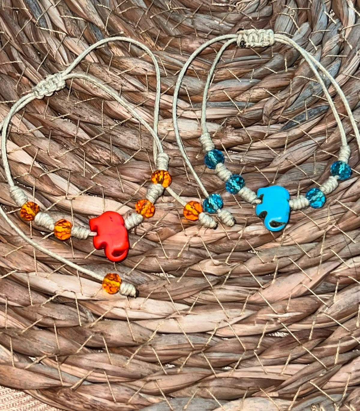 Pulsera de Elefante Naranja