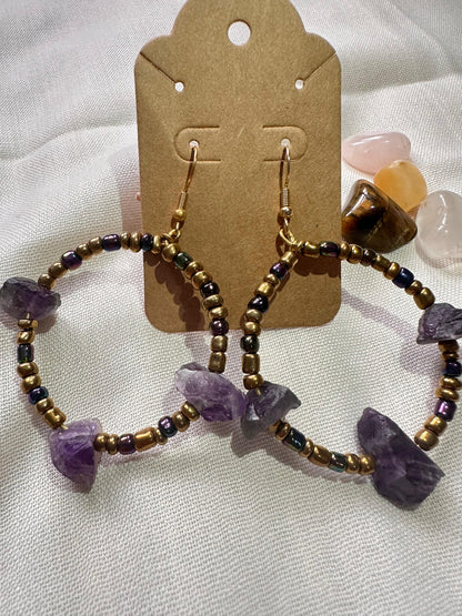 Aretes de Amatista Hecho a mano
