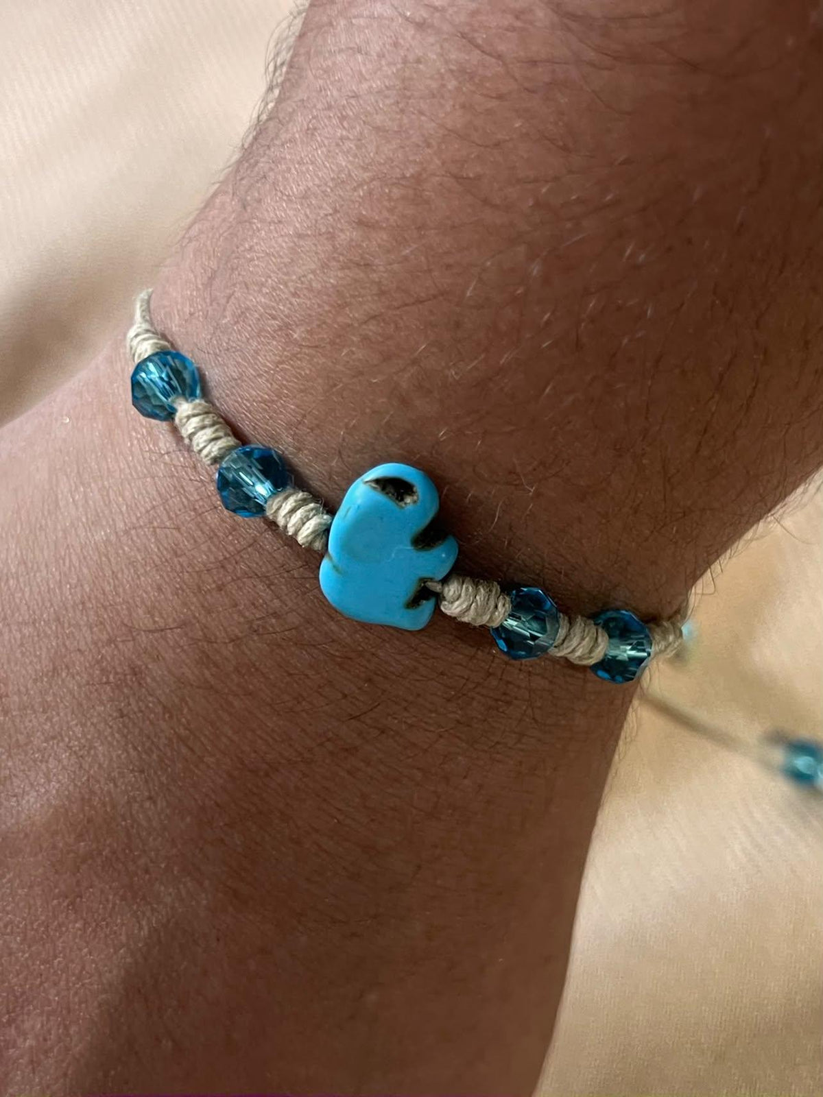 Pulsera Elefante Turquesa