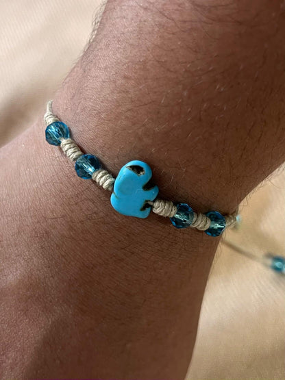 Pulsera Elefante Turquesa