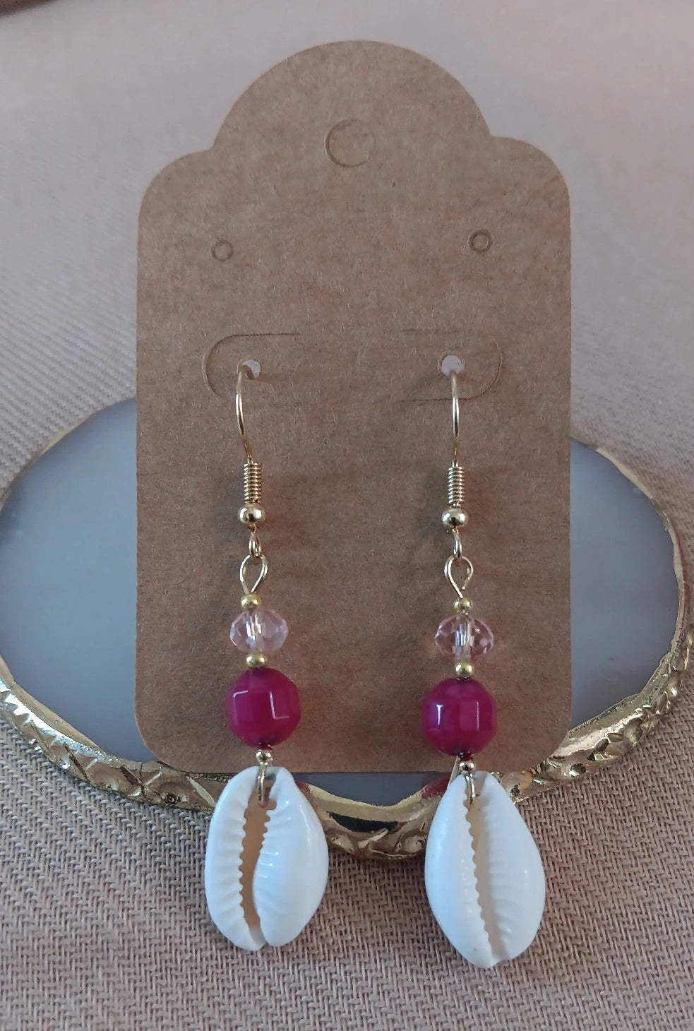 Caracoles Rosé- Aretes Exclusivos
