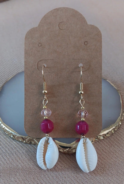 Caracoles Rosé- Aretes Exclusivos