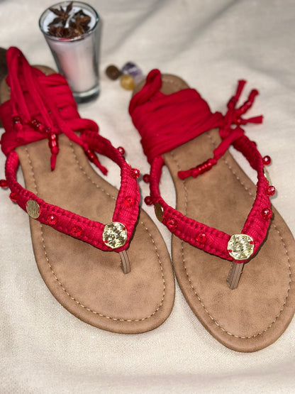 Sandalias Únicas Rojas size 9