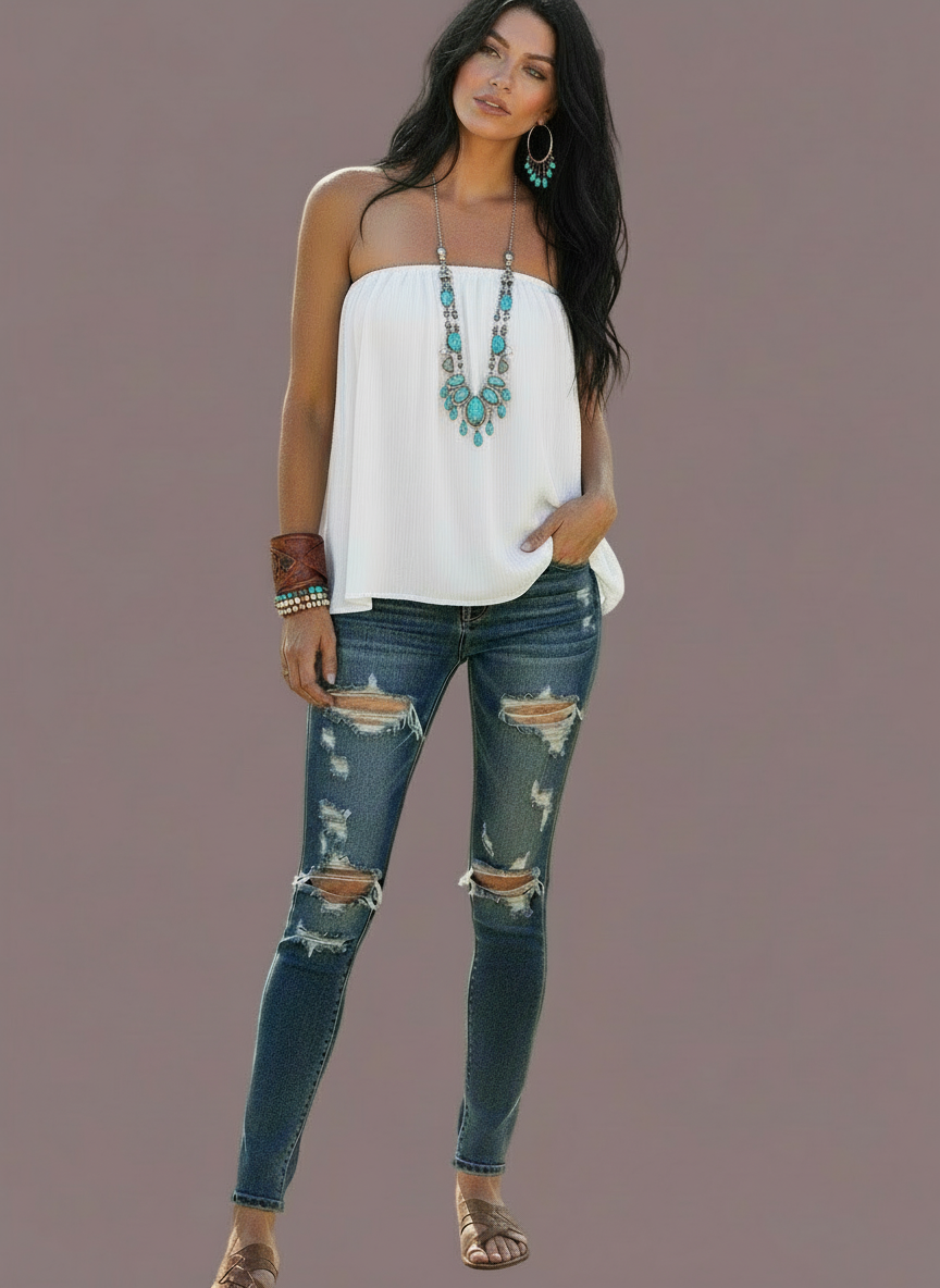 Nika Top Blanco (O/S)