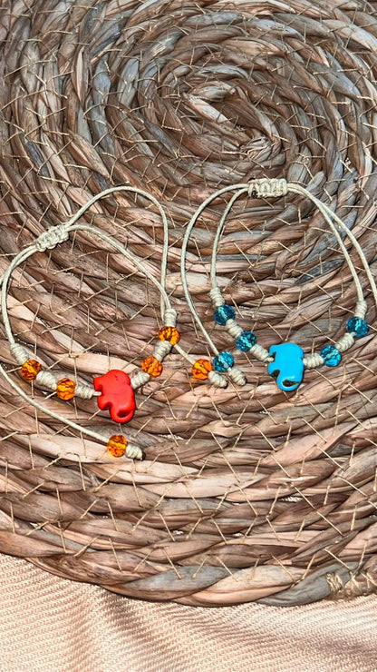 Pulsera Elefante Turquesa