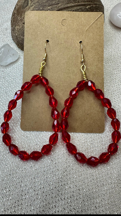 Aretes Lava (Hecho a Mano)